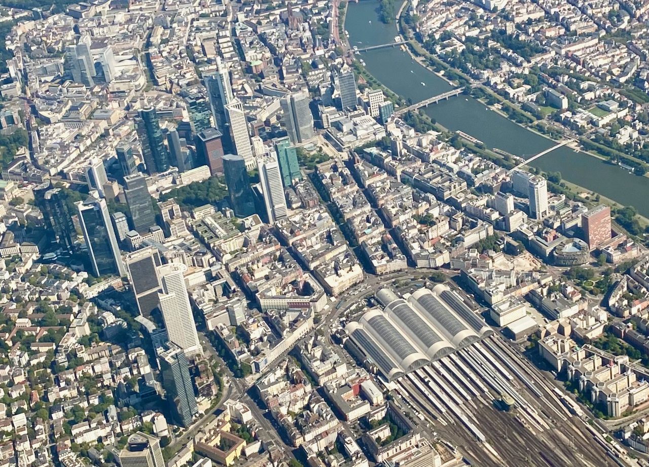 frankfurt aerial view