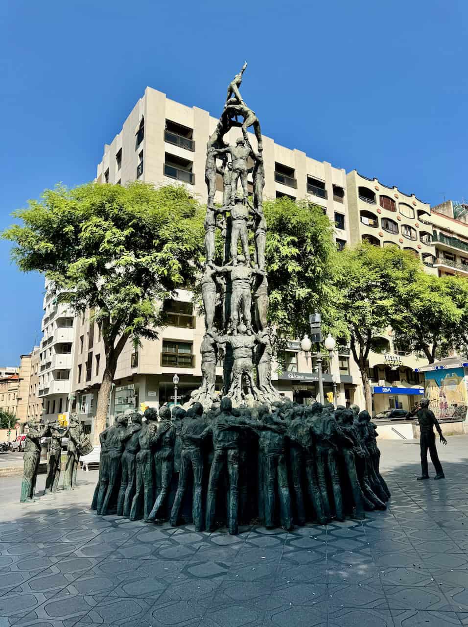 casteller monument rambla nova tarragona