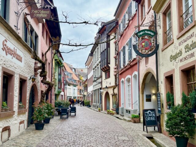 beautiful street in freiburg